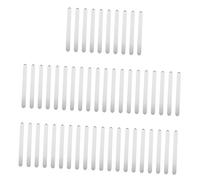 TOYANDONA 50 Pcs Reusable Acrylic Ice Cream Sticks for DIY Crafts Cake Pops Lollies Making Materials White Sticks for Homemade Popsicles and Desserts