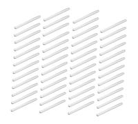 TOYANDONA 50 Pcs Reusable DIY Acrylic Ice Cream Sticks for Cake Pops and Popsicles White Crafting Sticks for Home Dessert Shops and Kindergartens Easy to Insert and