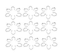 TOYANDONA 50 Pcs Stainless Steel LED Light Tube Clamps Fluorescent Tube Lamp Holders Easy to Install Deformation Clips for Secure in Home and Stage Lighting