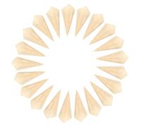 TOYANDONA 50 Pcs Wooden Cones Cups: 3 Inch Disposable Appetizer & Dessert Cones for Ice Cream, Candy, Nuts, Weddings, Catering & Party Food Display (Beige)