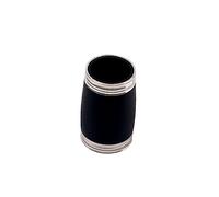 TOYANDONA 50mm Two Section Metal Clarinet Tuning Tube Treble Pitch E♭ Barrel Replacement Part for B Clarinet in Black, Wind Instrument Accessory for Music Performance