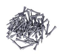 TOYANDONA 50pcs 70 Tees Golf Double Deck Plastic Tees Made from Tough Abs Plastic for Recycle Use, for On-course Accessories and Golf Practice