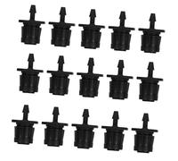 TOYANDONA 50pcs Adjustable Drip Irrigation Emitters Full-circle Nozzles with Variable Flow Control for Garden Lawn Watering Pressure Compensating Drippers