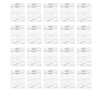 TOYANDONA 50pcs Artificial Ice Cubes 14mm Curved Square Plastic Fake Ice Blocks Reusable Simulation Cubes for Photography and Home Decoration