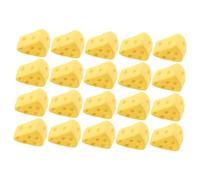 TOYANDONA 50Pcs Artificial Simulation Cheese Cake Models Yellow Mini Dessert Display Props for Photography Bakery Decoration Dollhouse Accessories
