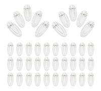 TOYANDONA 50pcs Clip Plastic Hair Clip Base Unfinished Barrettes for DIY Projects Jewelry Making Craft Hair Base
