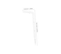 TOYANDONA 50pcs Curved Drip Irrigation Emitters Transparent White Watering Arrows for Potted Plants Fruit Trees Garden Automatic Water Efficient System with Hose
