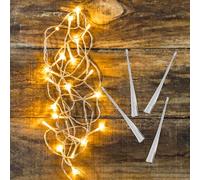 TOYANDONA 50pcs Fiber Optic Wands LED Table Decor for Party Centerpieces, 20cm Fiber Rods Indoor Neon Glow Ornaments Festive Home Decoration