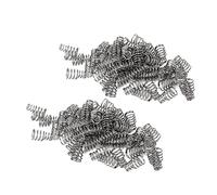 TOYANDONA 50pcs Guitar Pickup Spring Pack Metal Round Springs Humbucker Pickup Frame Guitar Accessories for Height Adjustment