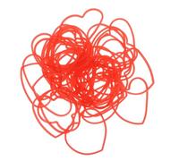 TOYANDONA 50Pcs Heart-shaped Elastic Bands Magician Tricks Conjuring Performance Props for Stage Shows Parties Weddings and Easy to Use