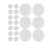 TOYANDONA 50Pcs Hollowed Round Plastic Sound Making Bells for Plush Dolls Insert Accessories, 32Mm Flat Bell Balls for DIY Animal Doll Squeaky Repair and Craft Use