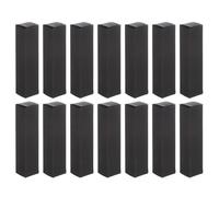 TOYANDONA 50pcs Kraft Paper Lip Balm Packaging Boxes 2x2x8.5cm Thick Black Cardboard Lipstick Pack Boxes for DIY Essential Oil Wrapping UK