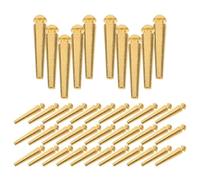 TOYANDONA 50pcs Metal Cribbage Board Pegs 2.5cm Golden Portable Set