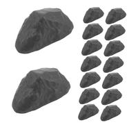 TOYANDONA 50pcs Miniature Rock Models for Diorama Supplies Realistic Decorative Stones for Micro Landscapes for Terrariums Office Desks and Small Decor Spaces