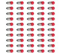 TOYANDONA 50pcs Miniature Screw Light Bulbs for Physics Experiment Circuit Kit, High Brightness Glass and Metal Bulbs, Safe for Experimentation, for Classroom Circuits and Science Education