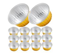 TOYANDONA 50pcs Nonstick Aluminum Foil Ramekins for Baking Mini Pies Cupcakes Puddings and Pastries Oven-Safe Miniature Baking Cups for Home Bakers and Professional Chefs