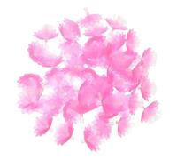 TOYANDONA 50pcs Pink Flower Shaped Plastic Lampshades for LED String Lights Compatible F5 Bulbs, Stable Material Build and Gentle Lighting, for Dorms and Rental Spaces