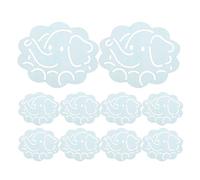 TOYANDONA 50pcs Portable Soap Sheets with Milk Scent, Cartoon Elephant Design, Disposable Hand Soap Tablets for Travel, Outdoor, Camping, Suitable for Adults