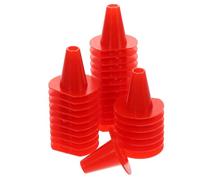 TOYANDONA 50pcs Red Cone Bee Escape Gates for Beehive Box Entrance Vents One Way Plastic Bee Nest Door Ventilation Tool for Beekeeping Honey Harvesting and Hive Protection
