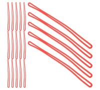 TOYANDONA 50pcs Red PVC Luggage Tag Holders with Loop Tie, Lightweight Universal Fit Straps for Airline Luggage Tags, for Bus and Layovers Travel Accessories