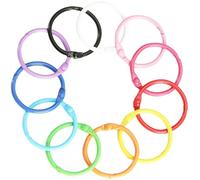 TOYANDONA 50pcs Reusable Lightweight Metal Book Ring for School and Home Use, Multi-Function Compact Binder Ring and Book Accessory for Students and Teachers