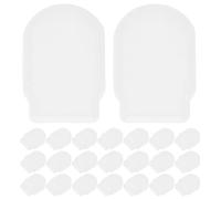 TOYANDONA 50pcs Silicone Zipper Pull Covers for Laundry and Dryer Equipment, White, Easy Universal Fit, Reduces Friction, for Protecting Hoodies and Delicates During Laundry Cycles