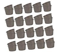 TOYANDONA 50Pcs Thickened Baking Cupcake Liners Disposable Household Muffin Cups High Temperature Resistant Paper Wrappers for Bakery Dessert Shops and Home Use