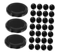 TOYANDONA 50pcs Tinplate Canning Jar Lids Airtight Sealing Caps for Mason Jars Glass Containers Reusable Covers for Jam Pickles Preserves