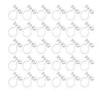 TOYANDONA 50pcs U Type Earring Findings Invisible Clip Earring Converter Plastic Clip for Non Pierced Ears Jewelry Making