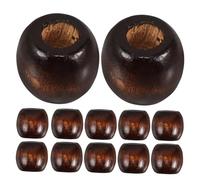 TOYANDONA 50pcs Wooden Abacus Beads Natural Polished Spacer Beads for Bracelet Necklace Jewelry Making Crafts with Bulk Loose Wood for DIY Accessories