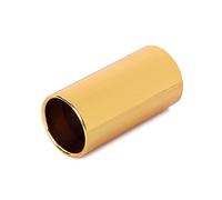 TOYANDONA 51mm R37 Golden Metal Finger Slide Bar Guitar Slide for Electric and Acoustic Guitars, Finger Slider Accessory for Country Jazz Blues Music, Sturdy Instrument Part