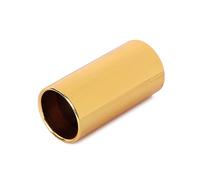 TOYANDONA 51mm R37 Metal Finger Slide Bar Guitar Slide for Acoustic and Electric Guitars, Golden Finger Slider for Blues Jazz Country Music Strings Instrument Accessories