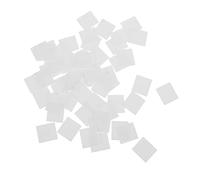 TOYANDONA 52pcs White Leather Small Square Piano Keytops for Piano Replacing Key Tops for Vertical Accessories and Supplies