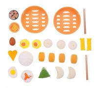 TOYANDONA 58Pcs Chinese Breakfast Kitchen Steamed Buns Pretend Play Food Set for Lightweight Portable Cooking Role Play to Develop Manipulative Skills and Healthy Eating Habits