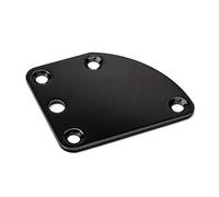 TOYANDONA 5holes Triangle Neck Plate for Electric Guitar and Bass Connecting Board Screws Easy Installation Lightweight Black