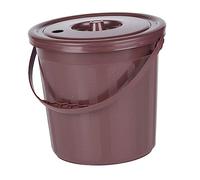 TOYANDONA 5l Tea Leaf Bin with Lid and Handle Coffee Colour Pp Tea Dregs Bucket for Kitchen and Hotel Stylish and Functional for Easy Storage and Disposal