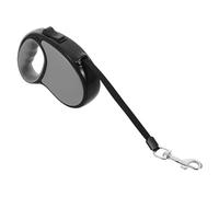 TOYANDONA 5m Retractable Dog Leash for Small and Medium-sized Pets with Braking System and Large Handle, Telescopic Traction Rope for Puppy and Dog Training, Black Plastic Lead for Outdoor