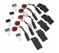TOYANDONA 5pcs Acoustic Pickup Kit Guitar Violin Banjo Soundhole Mic Piezo Microphone Cable Mounting Clips