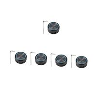 TOYANDONA 5pcs Aluminum Knob Volume Tone Control Knobs Bass Electric Guitar Replacement Parts for Guitar and Bass Potentiometer Volume Black Blue