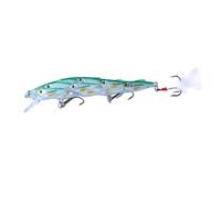 TOYANDONA 5PCS Artificial Plastic Group Fish Lures for Sea Fishing Lifelike Bright Color Baits Lightweight Fishing Accessories for Ocean Lake River Anglers