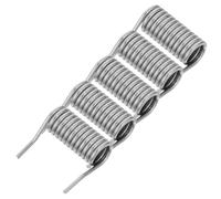 TOYANDONA 5pcs Automatic Door Hinge Spring for Cabinet and Closet Doors, Stainless Steel Self Opening and Hidden Installation, Silver Finish, Suitable for Offices and Homes