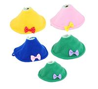 TOYANDONA 5PCS Bird Neck Protective Biting Collar for Parrots Multi Color Neck Scarves with Fine Craftsmanship for Wound and Pecking Prevention