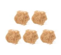 TOYANDONA 5pcs Bird Nesting Material Finch Nesting Material Tanglefree Easy Arrangement Natural Raffia Fiber Yellow Suitable for Finches and Pet Birds Easter