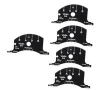 TOYANDONA 5pcs Black Violin Bridge Accessory Template for Accurate Chord Measurement Multi-functional Luthier Tool for Violins