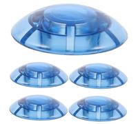 TOYANDONA 5pcs Blue Guitar Pedal Footswitch Caps Mushroom Knob Covers for Electric Guitar Effect Pedal Button Protection and Enhanced Tactile Feedback