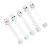 TOYANDONA 5pcs Boy Girl Safety Drawer Locks Multi-Function Cabinet Security Latches for Boy Girl and TPE Material Easy to Install Suitable for Refrigerators Cabinets and Doors