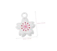 TOYANDONA 5pcs Cherry Blossom Bell Pendants Mini DIY Metal Bells for Crafts Lightweight Backpack Phone Bag Charms with Crisp Sound Elegant Japanese Style Accessories