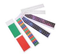 TOYANDONA 5pcs Colorful Thumb Piano Note Reminder Stickers Compatible Kalimba Keyboard, Instrument Accessories for Beginner Learning, Practical Keyboard Decals for Music Practice Random Style