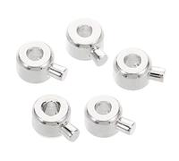 TOYANDONA 5pcs Copper Crimp Spacer Beads for Jewelry Making Lightweight Positioning Beads for Bracelets and Necklaces Easy to Use DIY Craft Supplies Silver Tone