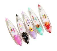 TOYANDONA 5pcs Correction Tape Cute Cartoon Push Tape Sticker Machines Decorative Correction Tape for Scrapbooking Diary Planner Journal Greeting Card DIY Crafts Random Style